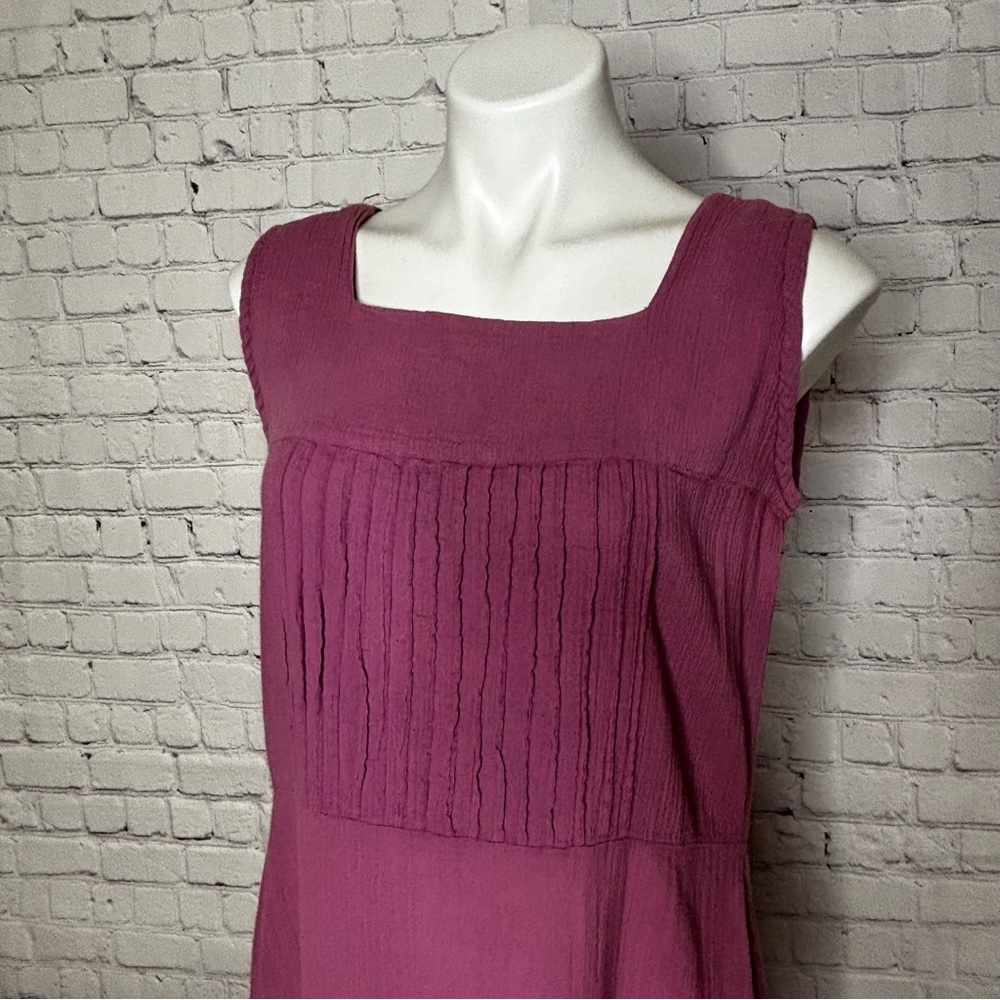 Eucalyptus Handmade in Guatemala Mauve Purple Sleeveless Maxi Dress Size L - Picture 4 of 11